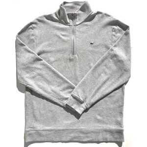 Vineyard Vines Broadfield Half-Zip Pullover Men's S Grey Heather cotton 1K002244